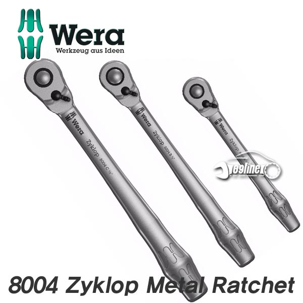 WERA(베라) Zyklop Metal Ratchet  사이클롭 메탈 라쳇핸들8004A, 8004B, 8004C
