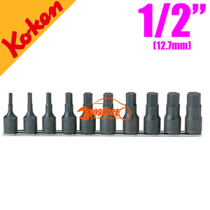 KOKEN(코켄) 헥스소켓 레일세트 RS4012M/10-L60 육각렌치 복스알 세트