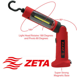 ZETA[제타] ZT-3180 충전식 LED작업등 자석작업등 일자LED 고휘도 랜턴 (자동차정비,공장,캠핑,낚시,등산)
